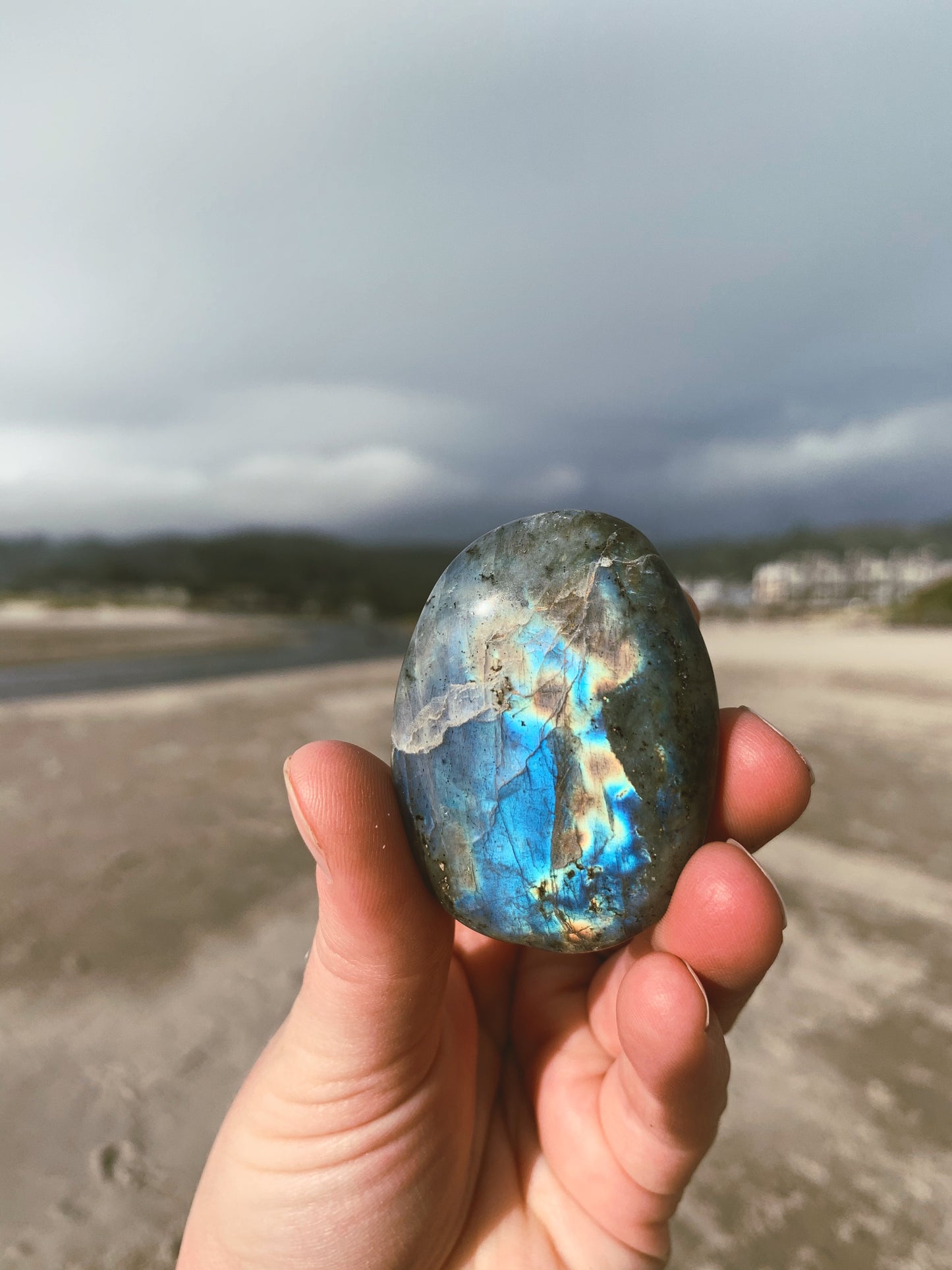 Labradorite Palm Stone